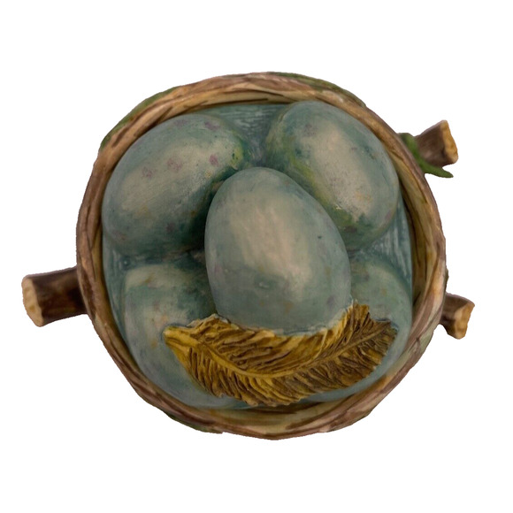 Vintage Katherine's Collection Bluebird Egg Nest Trinket Box- Pre-owned - Picture 2 of 7